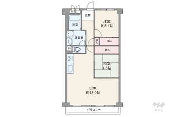 ニューライフ難波2490万円：間取り図