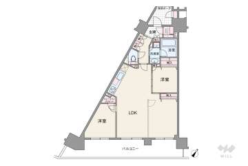 ロイヤル芦屋ザ・レジデンス4580万円：間取り図