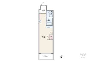 シャンボール第3新大阪1180万円：間取り図