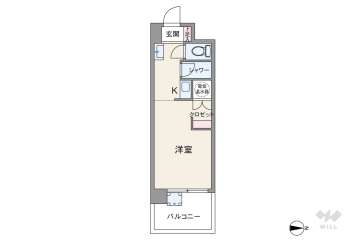 コボリマンション新大阪1100万円：間取り図