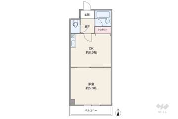 エトワールえびす1200万円：間取り図
