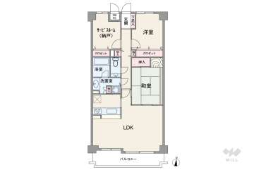 ライオンズマンション長興寺北2980万円：間取り図