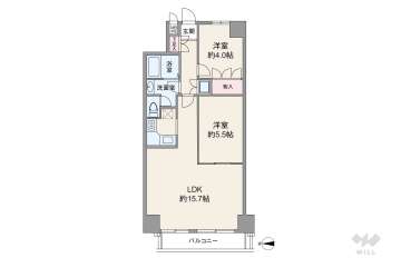 ライオンズマンション四ツ橋4190万円：間取り図