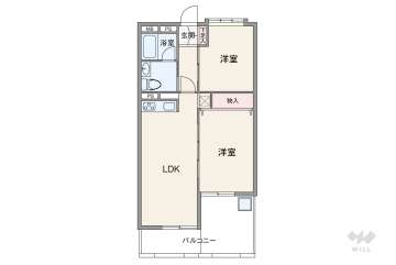 武庫之荘フレックス1080万円：間取り図