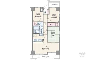 ベルアーバニティ城東中央3200万円：間取り図