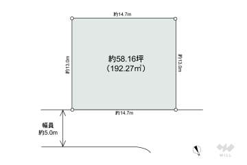 高槻市東上牧3丁目 土地