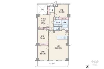 緑地公園アーバンライフ4280万円：間取り図