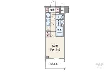 プレサンス丸の内城雅1480万円：間取り図