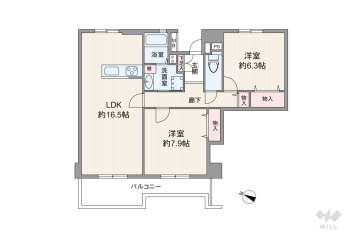 ＲＩＣイーストコート5番街西棟2880万円：間取り図