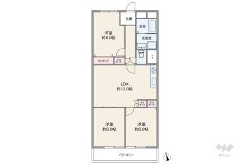 伊丹ロイヤルマンション　1480万円：間取り図