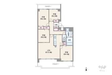 ロイヤルコンフォート日進2390万円：間取り図