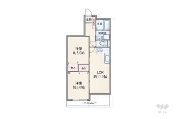 芦屋パインクレスト2980万円：間取り図