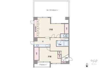 難波シティハイツ2880万円：間取り図