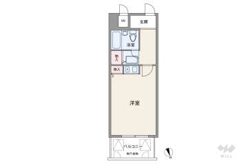 エスリード難波1480万円：間取り図