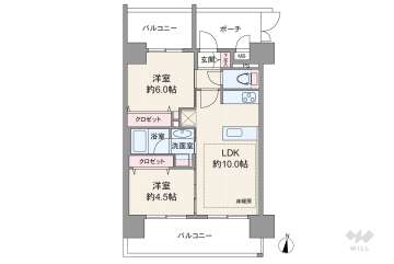 エステムコート梅田天神橋2グラシオ5499万円：間取り図