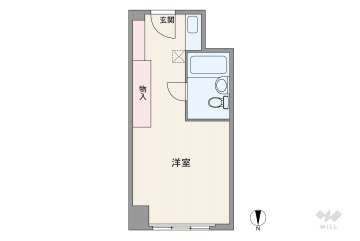 ステュディオ新大阪590万円：間取り図