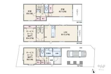 川崎市高津区溝口6丁目 一戸建て