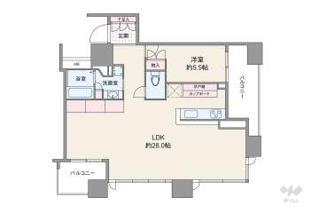 シティタワー梅田東11500万円：間取り図