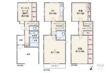 神戸市灘区楠丘町6丁目 一戸建て