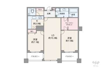 グランフロント大阪オーナーズタワー24980万円：間取り図