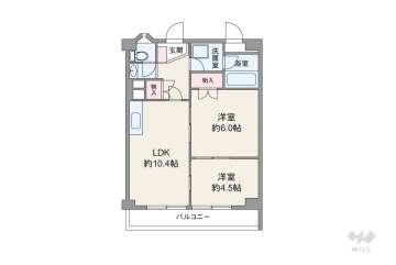 新大阪ハイツ1498万円：間取り図