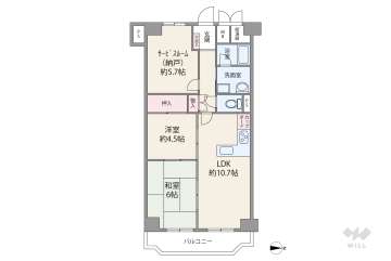 メゾンドール尼崎2180万円：間取り図