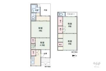 大阪市天王寺区真法院町 テラスハウス