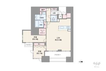 グランドメゾン北堀江レジデンス12998万円：間取り図