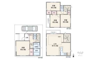 足立区梅田3丁目 一戸建て