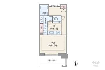グラングリーン大阪 THENORTHRESIDENCE17500万円：間取り図
