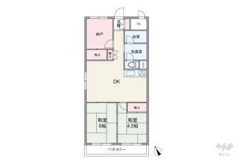 パレスハイツ京橋1480万円：間取り図