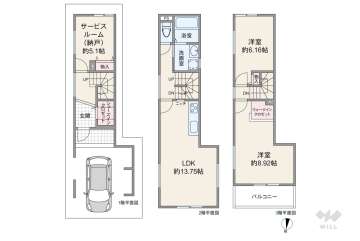 大阪市東淀川区下新庄2丁目 一戸建て