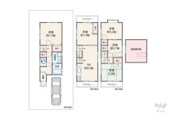 高槻市大冠町3丁目 一戸建て