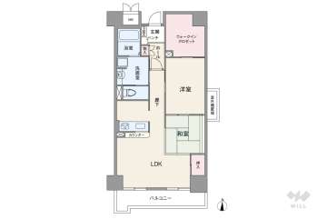 ＲＩＣイーストコート11番街3番館1450万円：間取り図
