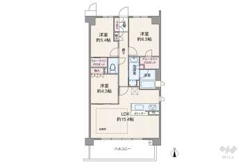 メイツ園田テラスシティ5190万円：間取り図