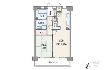 芦屋コンチェルト1780万円：間取り図