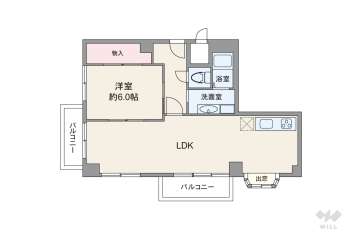 ユニハイム夕陽ヶ丘3780万円：間取り図