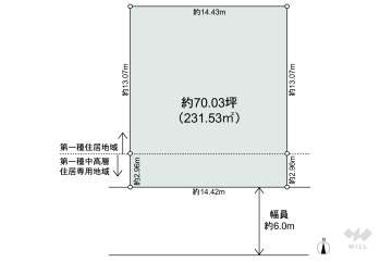足立区竹の塚3丁目 土地