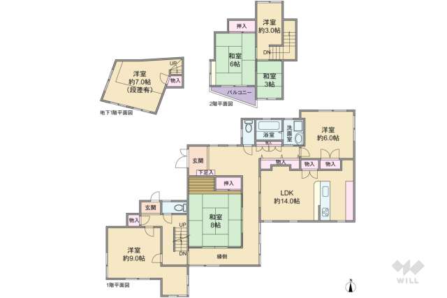 神戸市東灘区本山北町4丁目 一戸建て:間取り図面