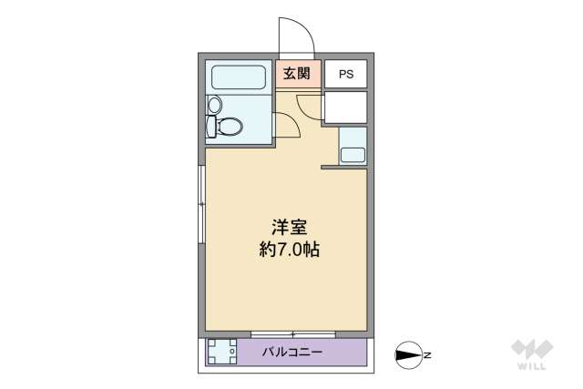 プチグレイス武庫之荘壱番館:間取り図面