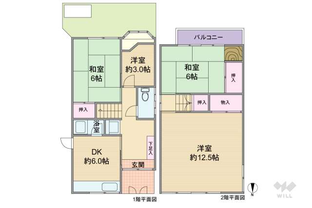 尼崎市東園田町2丁目 一戸建て:間取り図面