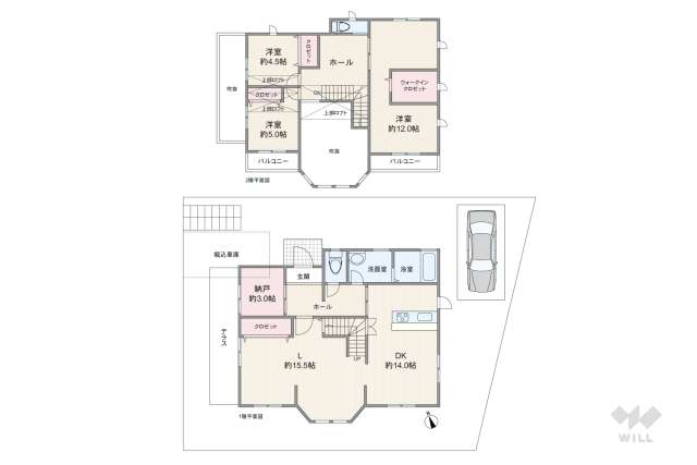 箕面市小野原西3丁目 一戸建て:間取り図面