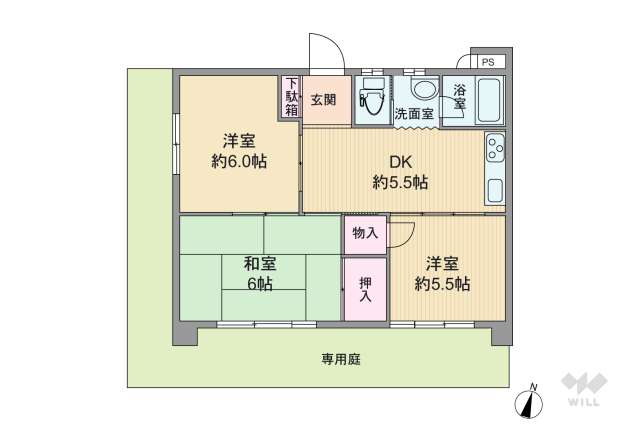 甲南第2東灘ハイム:間取り図面