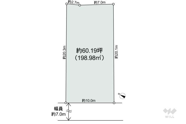 川辺郡猪名川町旭ヶ丘 土地:間取り図面