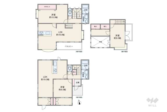 宝塚市山本台2丁目 一戸建て:間取り図面