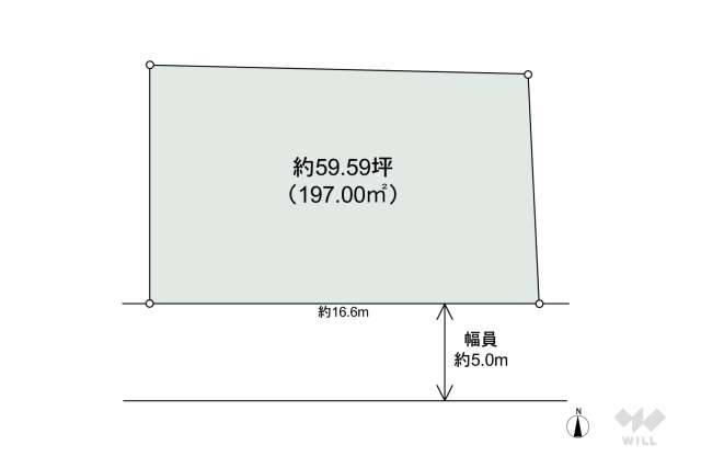 尾張旭市旭ケ丘町山の手 土地:間取り図面