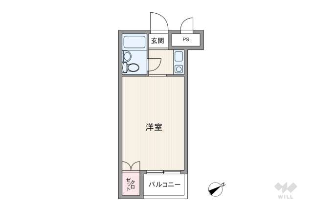 シティプラザ若林:間取り図面