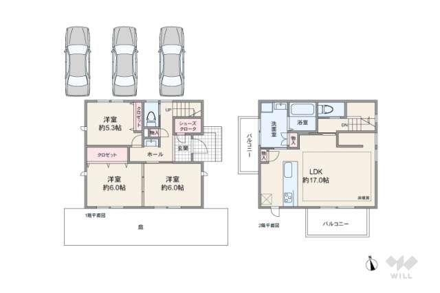 日進市東山7丁目 一戸建て:間取り図面