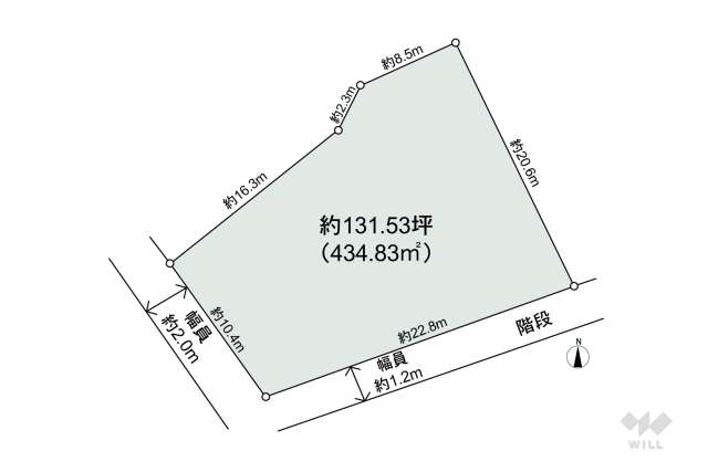 川西市寺畑2丁目 土地:間取り図面