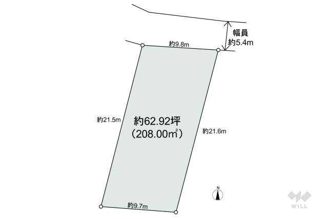 名古屋市守山区川東山 土地:間取り図面